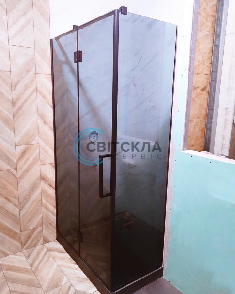 Душова кабіна, скло Графіт