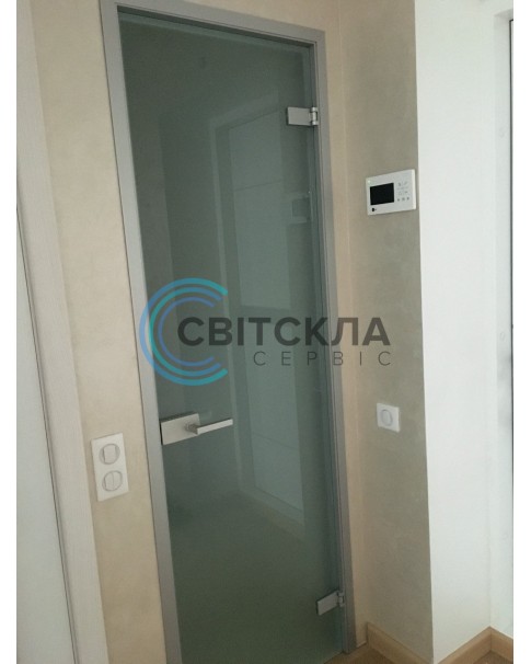 Стеклянная матовая дверь