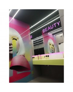 Стеклянная стена с фотопечатью