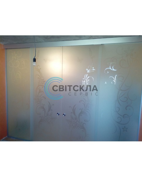 Стеклянная перегородка Модель 5
