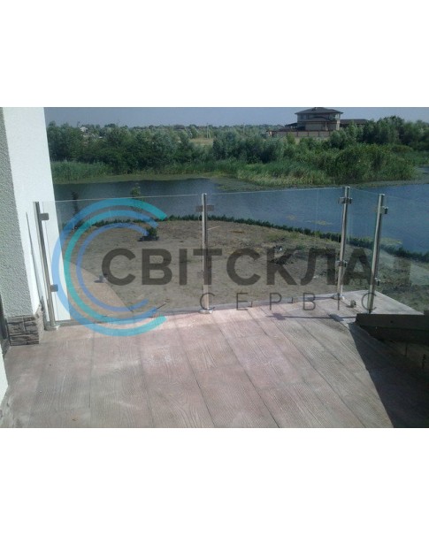 Стеклянное ограждение для терассы