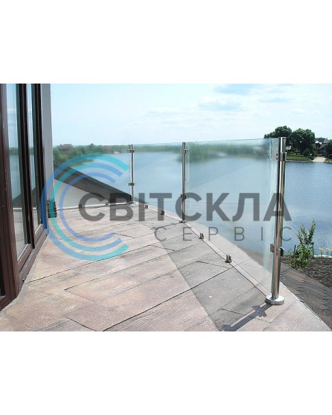 Стеклянное ограждение для терассы