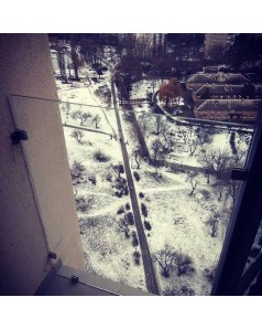 Огородження із загартованого скла